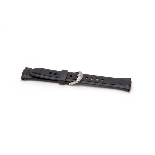 Black Casio watch strap 10152407 replacement band with buckle.