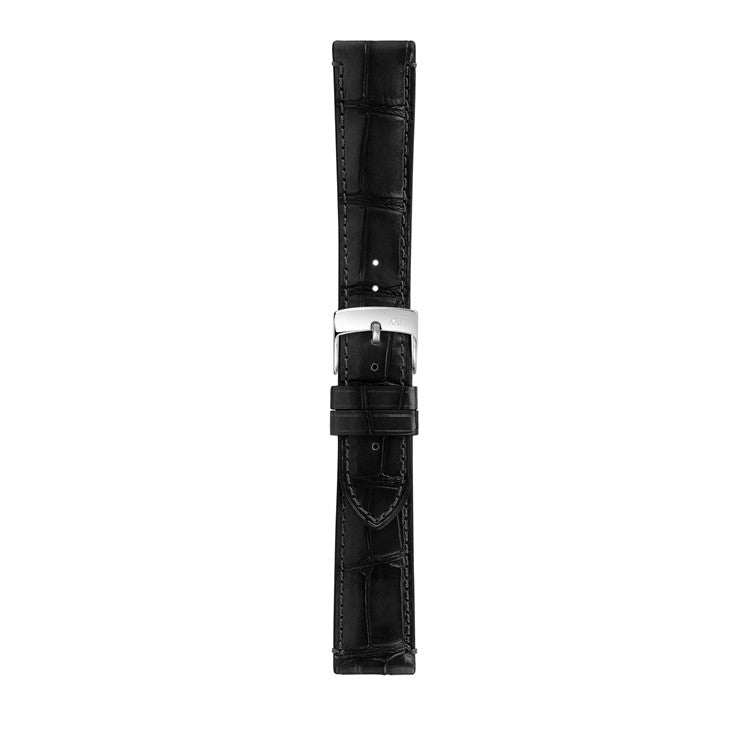 Morellato TIEPOLO embossed alligator grain leather watch strap with polished buckle.