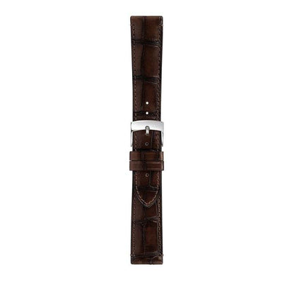 Morellato TIEPOLO Embossed Alligator Grain Calf Leather Watch Strap with polished buckle.