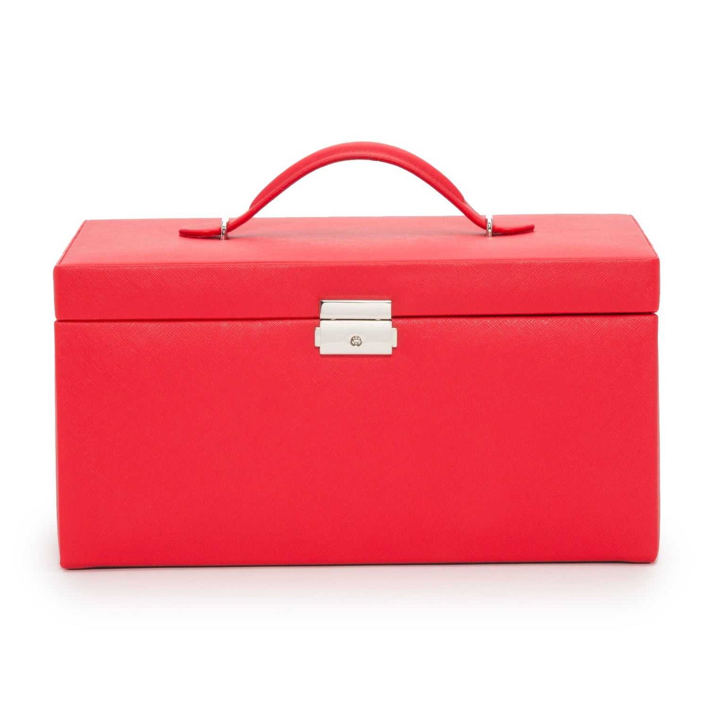 Watch Avenue UKJewellery BoxWolf Heritage Large Jewellery Box Red Saffiano 280214Watch Avenue UK