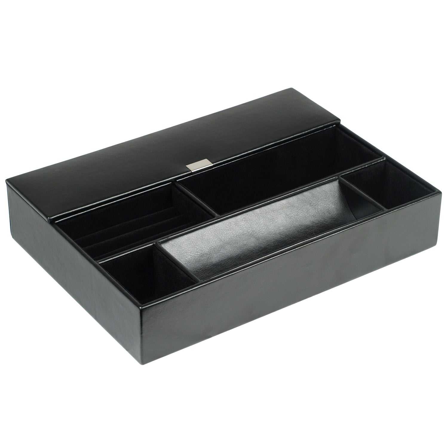 Valet TrayWolf Heritage Valet Tray Black 290402Introducing the Wolf Heritage Valet Tray in Black (Model 290402) – an essential addition to the Heritage Men's Collection, offering functional and classically design