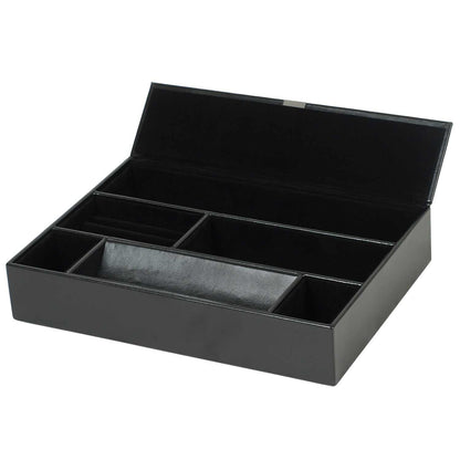 Valet TrayWolf Heritage Valet Tray Black 290402Introducing the Wolf Heritage Valet Tray in Black (Model 290402) – an essential addition to the Heritage Men's Collection, offering functional and classically design