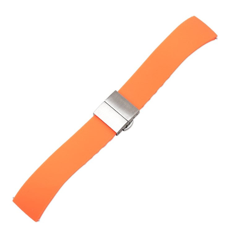 Premium Silicone Centre Clasp Watch Strap - Customizable Fit & Quick Release