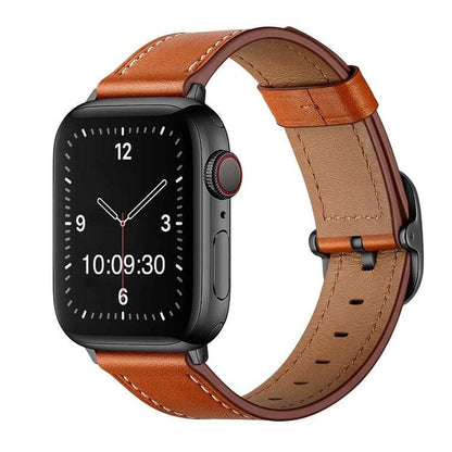 Classic Premium Leather Smartwatch Straps – Available in Multiple SizeUpgrade your Apple smartwatch with our Classic Premium Leather Straps, expertly crafted from high-quality leather for a refined look. These straps feature a classic 