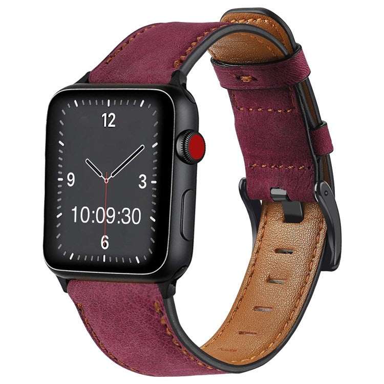 Retro Leather Apple Watch Strap | Colorful & Premium DesignAdd a splash of colour and style to your Apple Watch with our Slim Contrasting Stitch Leather Strap. Designed for those who appreciate a refined look. Available in a