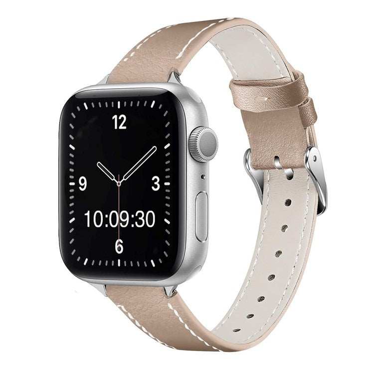 Slim Contrasting Stitch Leather Apple Watch Strap 16MMAdd a splash of colour and style to your Apple Watch with our Slim Contrasting Stitch Leather Strap. Designed for those who appreciate a refined look, this premium s