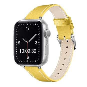 Slim Contrasting Stitch Leather Apple Watch Strap 16MMAdd a splash of colour and style to your Apple Watch with our Slim Contrasting Stitch Leather Strap. Designed for those who appreciate a refined look, this premium s