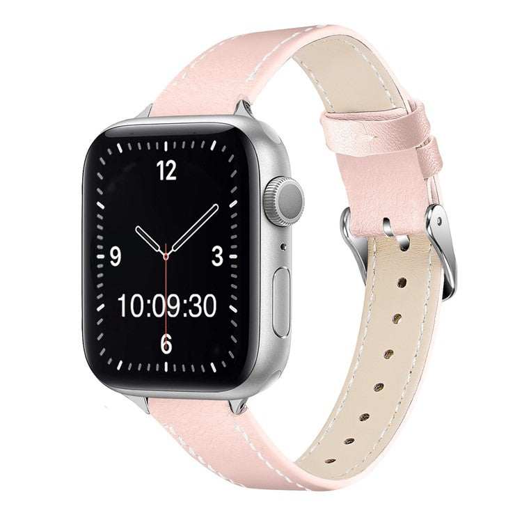 Slim Contrasting Stitch Leather Apple Watch Strap 16MMAdd a splash of colour and style to your Apple Watch with our Slim Contrasting Stitch Leather Strap. Designed for those who appreciate a refined look, this premium s