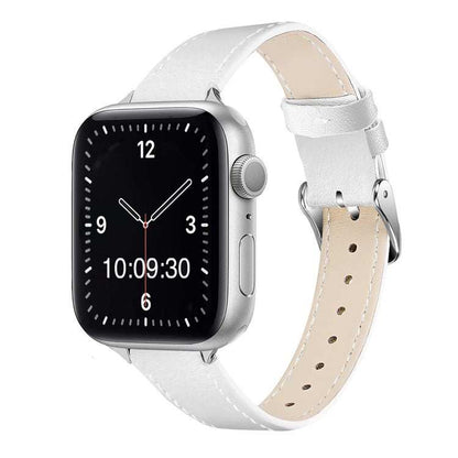 Slim Contrasting Stitch Leather Apple Watch Strap 16MMAdd a splash of colour and style to your Apple Watch with our Slim Contrasting Stitch Leather Strap. Designed for those who appreciate a refined look, this premium s