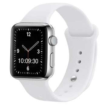 Silicone Sport Apple Watch strap compatible with all sizes and generations.