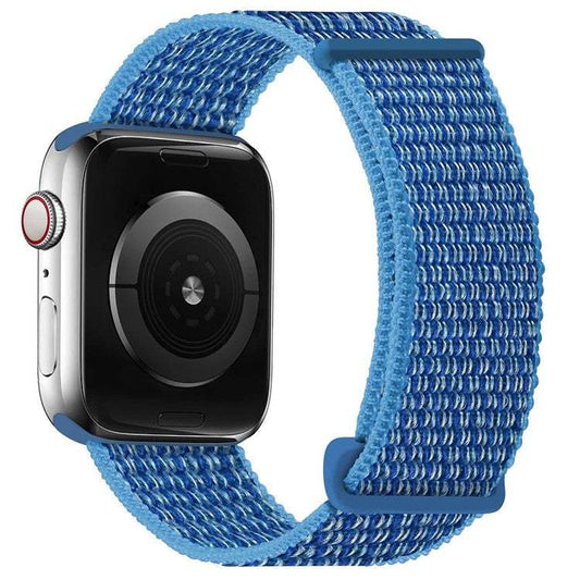 Watch StrapSport Loop Material Watch Strap for Apple WatchesEnhance your Apple Watch with our woven nylon strap, offering both durability and comfort. The fine weave pattern and user-friendly loop closure provide a reliable f