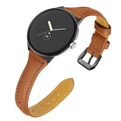 Google Pixel® Model 1 Slim Plain Leather Watch Strap