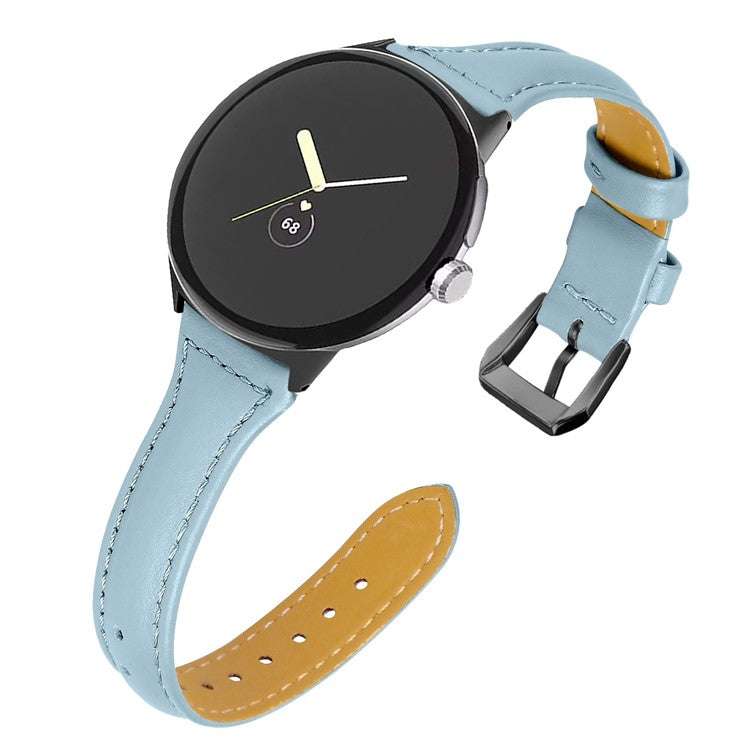 Google Pixel® Model 1 Slim Plain Leather Watch Strap