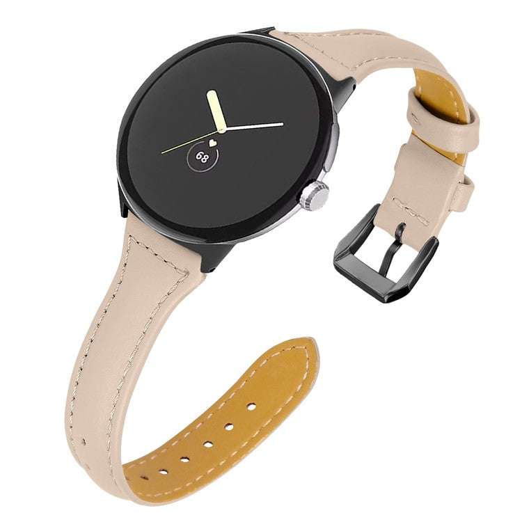 Google Pixel® Model 1 Slim Plain Leather Watch Strap