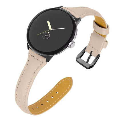 Google Pixel® Model 1 Slim Plain Leather Watch Strap