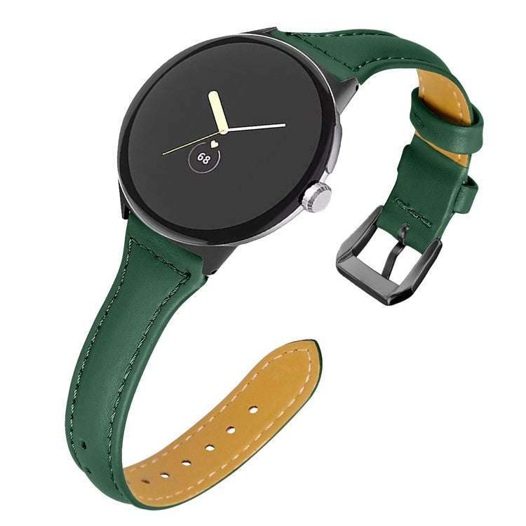 Google Pixel® Model 1 Slim Plain Leather Watch Strap