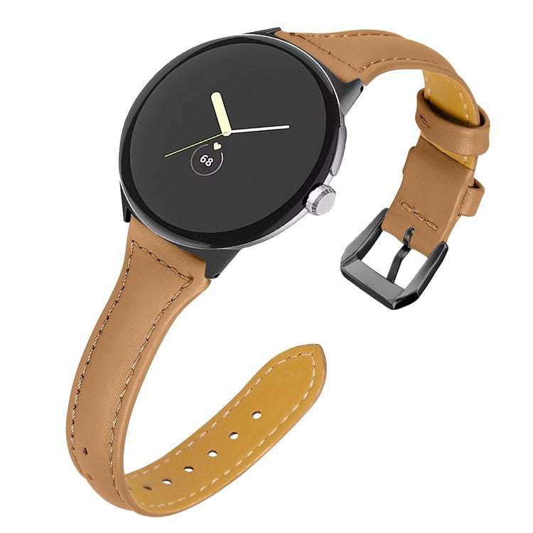 Google Pixel® Model 1 Slim Plain Leather Watch Strap