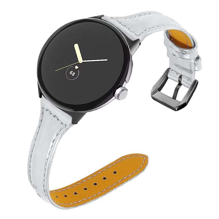 Google Pixel® Model 1 Slim Plain Leather Watch Strap