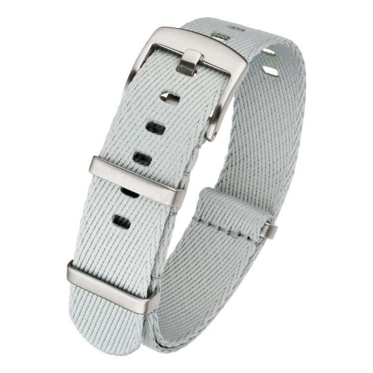 Military style watch strap for Blancpain X Swatch, durable nylon with stainless steel hardware.