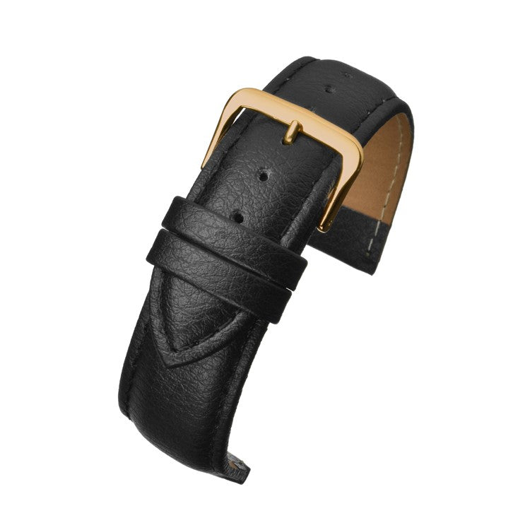 Padded Buffalo Grain Leather Watch Strap - Durable & Affordable