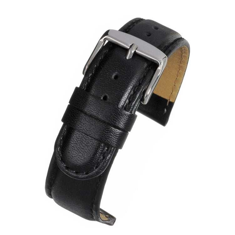 Padded Stitched Leather Watch Strap – Durable Elegance with Nubuck Lining