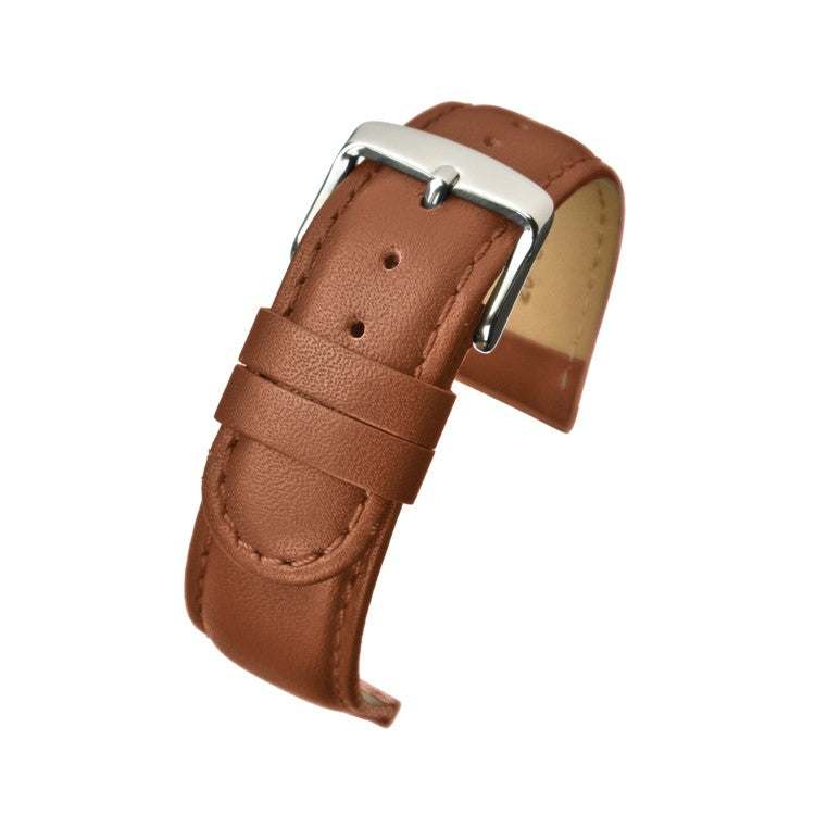 Padded Stitched Leather Watch Strap – Durable Elegance with Nubuck Lining