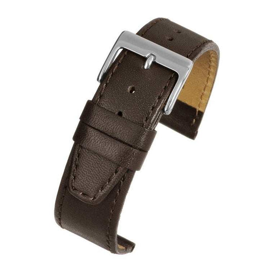 Watch StrapBrown Plain Stitched Leather Watch Strap - Classic & StylishEnhance your collection with the Brown Plain Stitched Leather Watch Strap - a classic and elegant accessory that complements any look. Crafted from high-quality calf