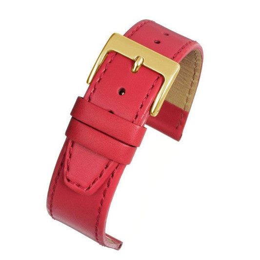 Watch StrapRed Plain Stitched Leather Watch Strap - Classic & StylishUpgrade your assortment with the Red Plain Stitched Leather Watch Strap - a refined and sophisticated addition that complements any ensemble. Made from premium calfs