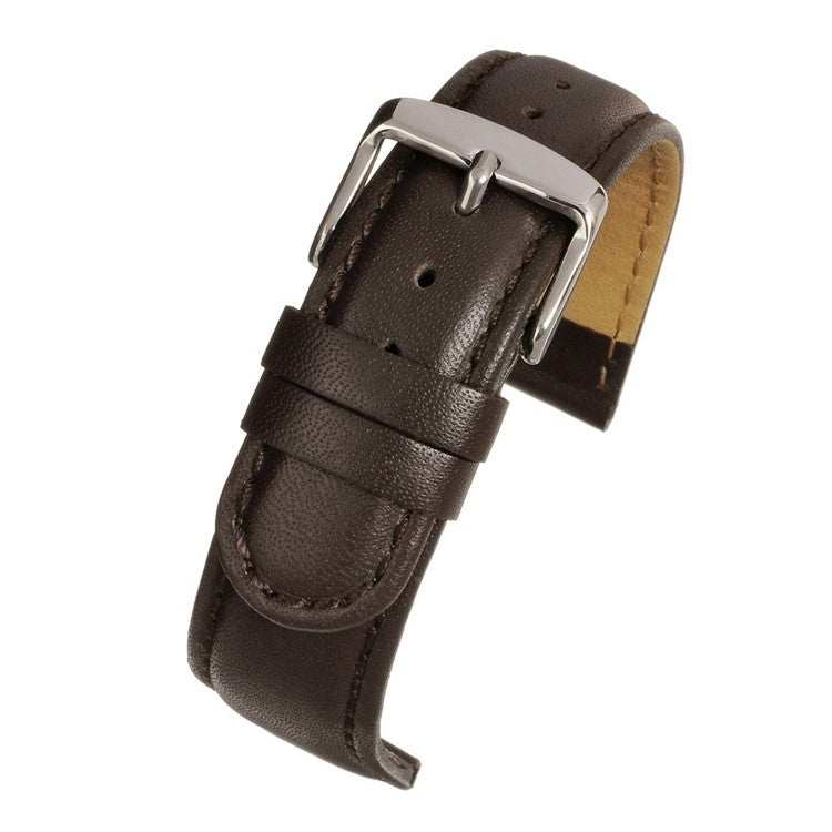 Padded Stitched Leather Watch Strap – Durable Elegance with Nubuck Lining