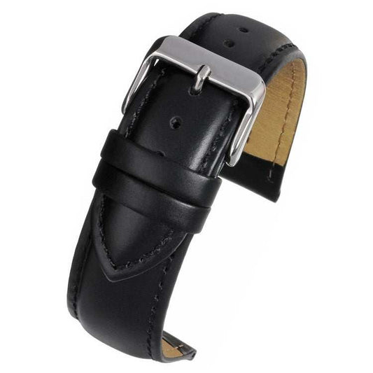 Heavy Padded Stitched Leather Watch Strap