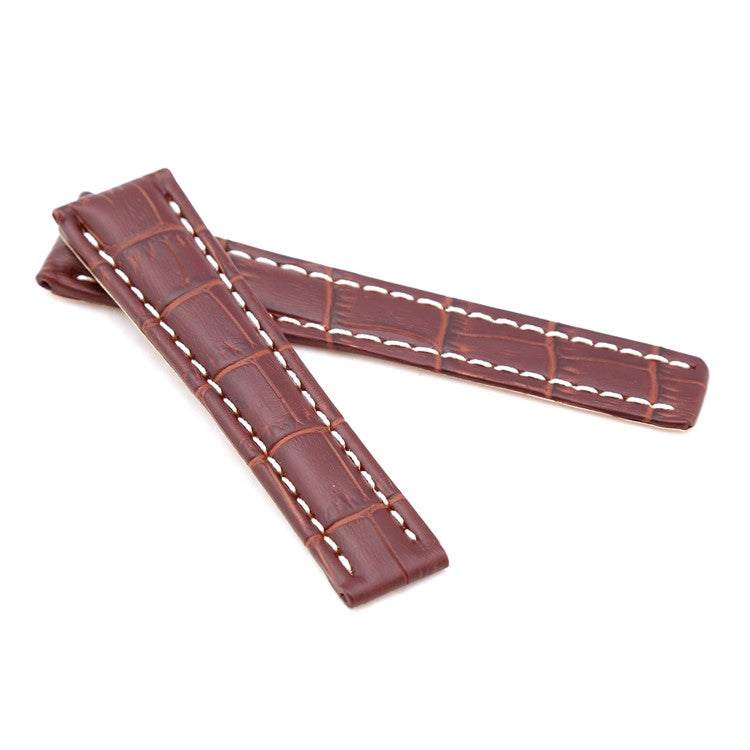 Brown Alligator Deployment Strap for Breitling WB2-20/18 | 110/90mm