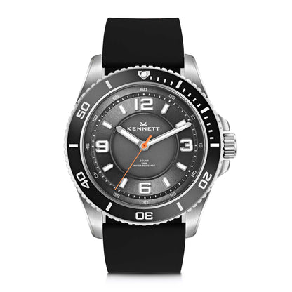 kennett Solaxplorer watch black rubber strap