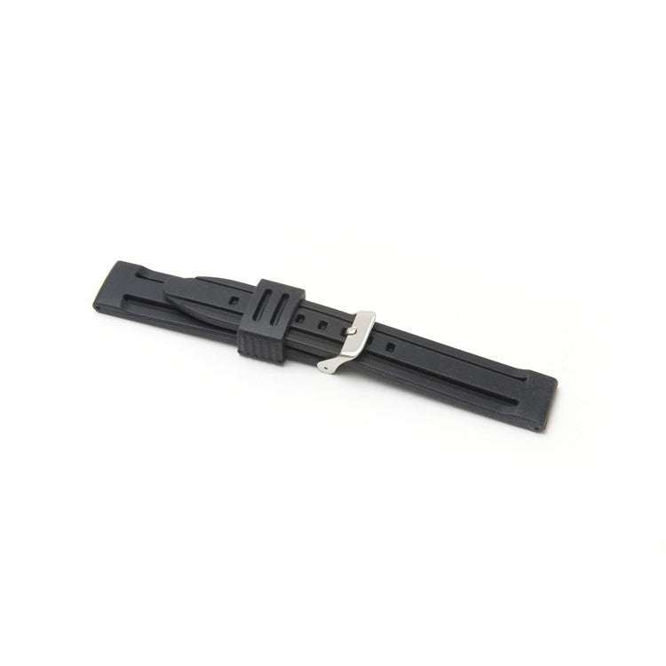 Black silicone strap