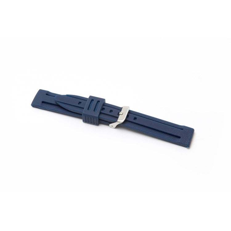 Blue silicone strap