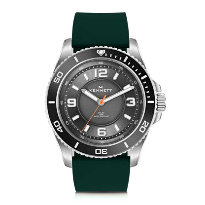 kennett Solaxplorer green watch rubber strap