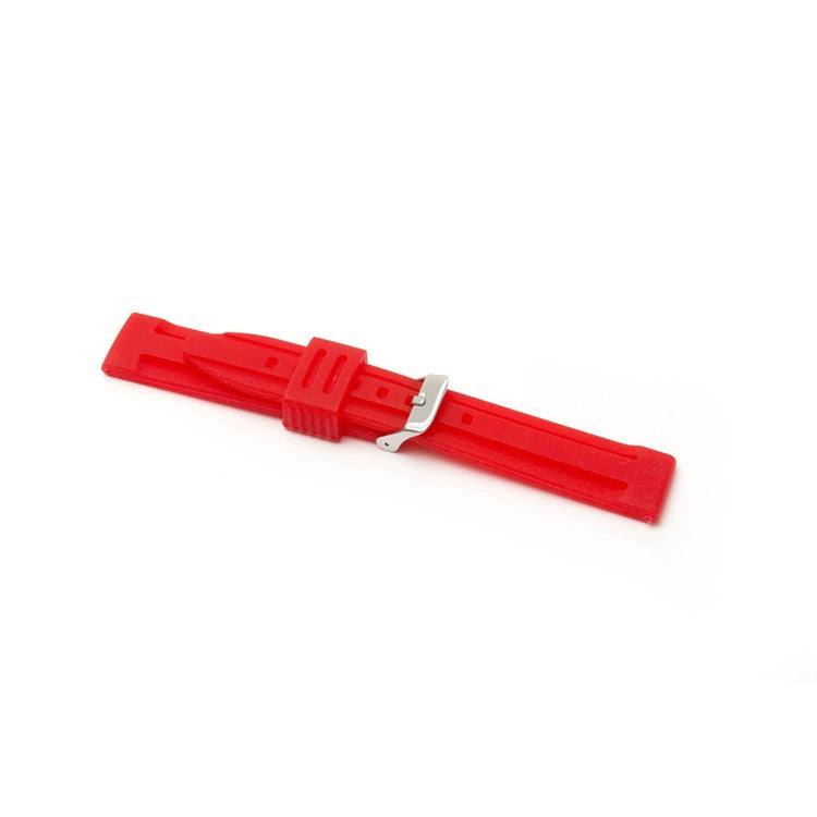 Red silicone strap